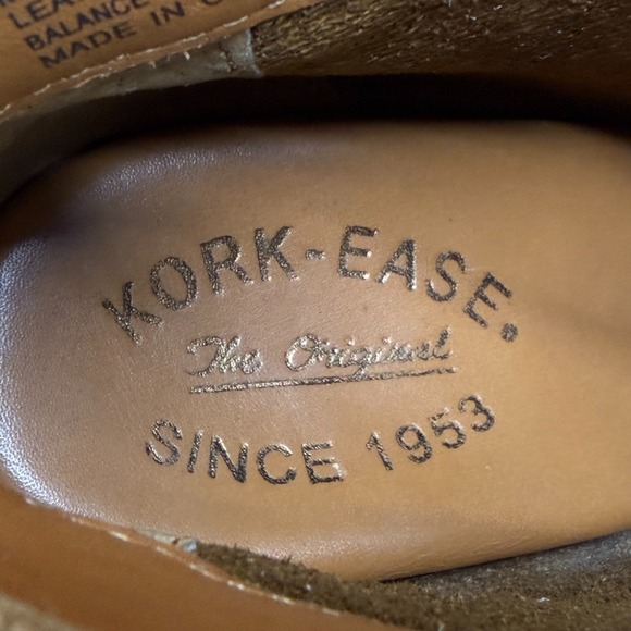 KORK EASE Wedge Chandra Booties Womens 8.5 M Cognac Leather Zip - Picture 10 of 11